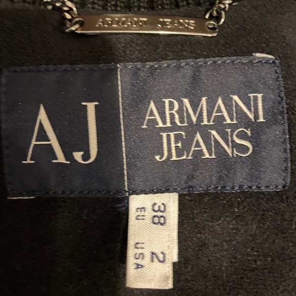 Armani Jeans Faux Fur Coat, Size 38, black - Picture 4 of 6